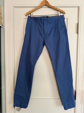 J. Crew Men's Blue Chino Pants 32”x32” Style 484 Slim